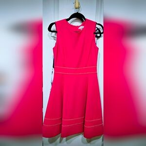 Calvin Klein Illusion Fit And Flare Dress
